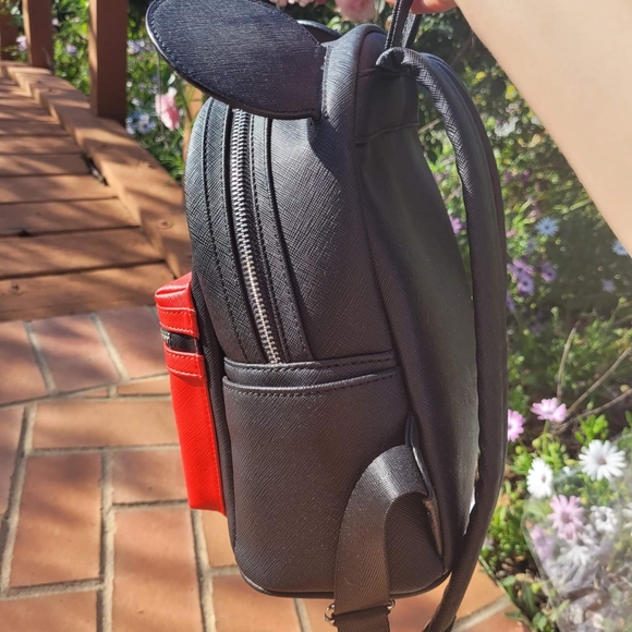 Rare EUC Disney Mickey Suit Heart Logo Loungefly - Picture 3 of 7